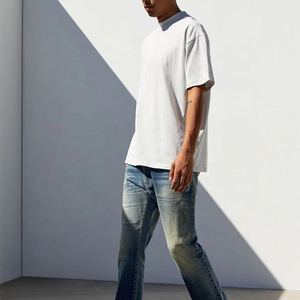 New <b>Design</b> Men's Slim Fit Knitted <b>Compression</b> T-<b>Shirt</b> Digital <b>Custom</b> Logo for Gym Running Fitness-Breathable Quick Dry Short - Product Image 3