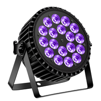 U`King 18x10W RGBW 4 en 1, Luz Par LED Delgada de Aleación de Aluminio para Escenario, Mezcla de Colores, para DJ, Discoteca, Fiesta, Club Nocturno, Boda