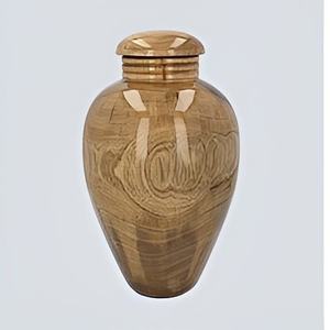 Urne funéraire en bois faite à la main, bois naturel poli, urne commémorative personnalisée, urne funéraire pour cendres d'adultes - Product Image 2
