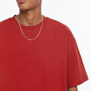 Camiseta de algodón 100 orgánico de color personalizado para hombres y mujeres, camisa de cuello redondo de alta calidad, venta al por mayor - Product Image 2
