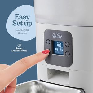 Distributeur automatique intelligent pour chats avec une capacité de 6 L, écran LCD et alimentation programmable - Product Image 2