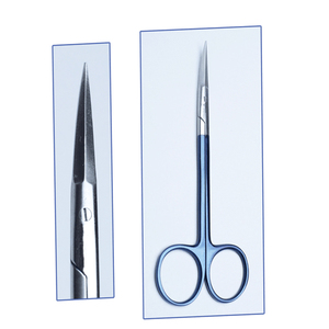 Tijeras de Disección Delicadas Tebbetts, Curvas, Dentadas, Supercut, Manuales, de Acero Inoxidable, Quirúrgicas, con Certificación CE, JI-9060B - Product Image 5