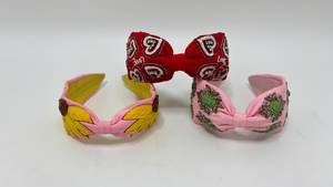 Lazos para el cabello con cuentas y bordados para ninas y accesorios de moda ideales para boutiques regalos eventos fiestas - Product Image 2