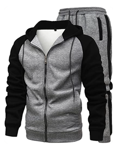 Ensemble de survêtement 2 pièces pour homme – Tenue de sport décontractée avec cordon de serrage à la taille pour la course, le jogging et l'entraînement en salle de sport - Product Image 4