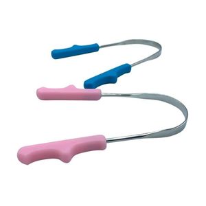 Juego de 3 raspadores de lengua de silicona multicolor con mango en forma de U, de acero inoxidable, para eliminar bacterias bucales y el mal aliento en adultos. - Product Image 3