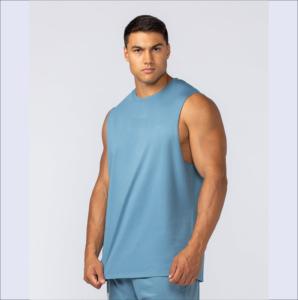 Gilets de musculation IOTA SPORTS avec logo personnalisé, 100% coton, 180 GSM, poids moyen, gilets de musculation pour la force athlétique - Product Image 4