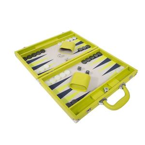 New Luxury <b>Backgammon</b> Board Box Folding <b>Backgammon</b> <b>Set</b> Box Durable Wood and Leather Customized <b>Backgammon</b> Board Box - Product Image 4