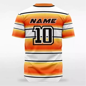 Wholesale Sublimated Baseball Jersey Full Button Custom Team Uniform High Quality Breathable Sports Apparel Europe - Product Image 2