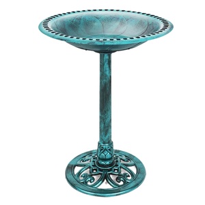 Mangeoire à oiseaux en métal et support de nettoyage, design tendance et frais, fabriqués à la main, prix de gros, aspect décoratif élégant, bain pour oiseaux - Product Image 3