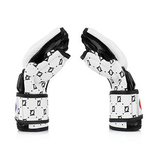 Gants de MMA Fairtex à demi-doigts avec fermeture auto-agrippante en cuir véritable, unisexes, sur mesure, de haute qualité, imprimés, pour le sparring et le grappling - Product Image 5