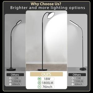 Lámpara de Lectura Ajustable con Cuello Flexible y Base Pesada para Uso en Oficina - Product Image 3