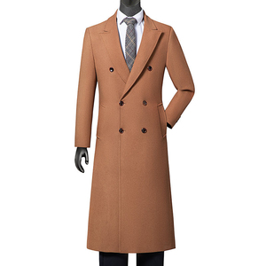 <b>Men's</b> Winter <b>Double</b> <b>Breasted</b> Trench <b>Coat</b> Long - Product Image 6