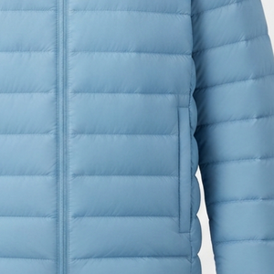 GENERSA SPORTS Men's Classic <b>Packable</b> Canvas Puffer <b>Jacket</b> Winter Stand Front Hooded Casual Weatherproof Breathable Zipper - Product Image 4