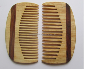 Saniya หวีหวีไม้สำหรับงานหัตถกรรมเคราหวีขัดเงารูปนางฟ้ากันไฟฟ้าสถิตของขวัญวันครบรอบแต่งงานของขวัญวันครบรอบแต่งงานตัวเลือกฟันกว้างแบบละเอียด - Product Image 5