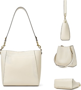 Bolsos Tote Tipo Cubo para Mujer, Diseño en Cuero, Bolso de Mano y Bandolera con Correa Ancha Desmontable, Bolso Casual de Moda para Damas 2026 - Product Image 5