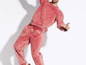 <b>Men</b> Casual Tracksuit Two Pieces Set Autumn Skinny Fit <b>Long</b> Sleeve Zipper <b>Cardigan</b> Coat Drawstring - Product Image 6