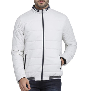 Manufacturer Custom Men's <b>Winter</b> Casual Shiny <b>Quilted</b> Puffer Jacket Windbreaker Padded Stand Collar Zipper Closure Quick Dry - Product Image 6