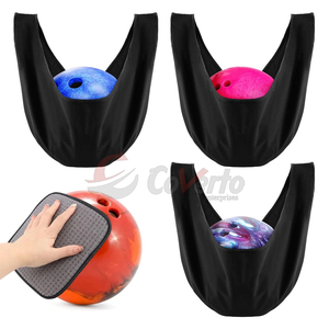 Premium Microfiber <b>Bowling</b> Ball Cleaning Bag Soft Polishing Cloth For <b>Bowling</b> Ball Surface Protection - Product Image 3