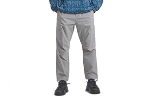 Men Gray Elastic Waist Cargo Pants Multiple Pockets Breathable Quick Dry Lightweight Casual Joggers Autumn Wear - Product Image 5