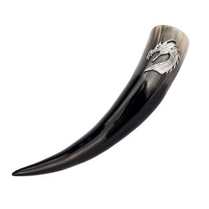 Handcrafted Genuine Viking <b>Drinking</b> Horn with <b>Stand</b> Royal Cup Set Ceramic Viking Horn for Mead Ale and Beer from india - Product Image 4