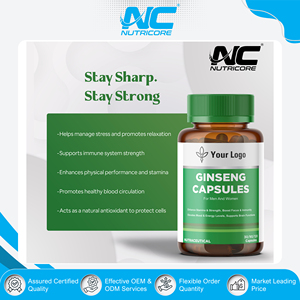 Compléments de santé à base de plantes de haute qualité, antioxydants, capsules de ginseng, marque privée, 60/120 capsules, acheteurs en gros - Product Image 4