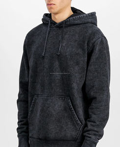 Sudadera con capucha unisex de poliéster/algodón, estilo oversize, transpirable, con efecto lavado a la piedra, cuello redondo y estampado, para invierno 2026, venta al por mayor - Product Image 3