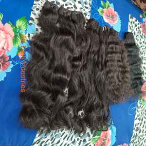 CHEVEUX CRUS MEILLEURE EXTENSION DE CHEVEUX ONDULÉS INDIENS NATURELS NON TRAITÉS SANS PRODUITS CHIMIQUES AVEC DES CUTICULES ALIGNÉES - Product Image 2