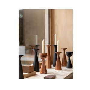 Portavelas decorativo de madera, un complemento elegante para la decoración de bodas, mesas de restaurantes y exhibiciones de eventos. - Product Image 5