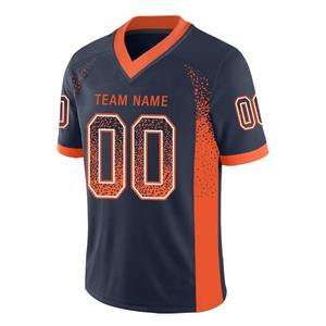 Maillots de football américain personnalisés de haute qualité à col en V, respirants, grande taille, extensibles dans quatre directions, imprimés par transfert thermique - Product Image 6