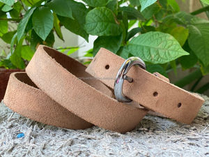 OEM personalizado cuero genuino hebilla cinturón moda lujo negocios hombres mujeres Tan diseñador cinturón de cuero genuino - Product Image 2