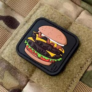 Custom 3D Embossed Rubber PVC <b>Sew</b>-<b>On</b> <b>Patches</b> with Nonwoven Felt Fabric for Clothing - Product Image 5