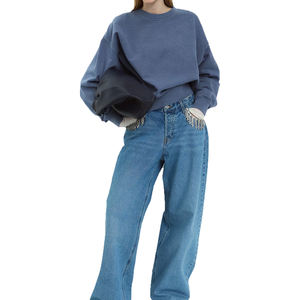 Sweat-shirt à capuche court personnalisé pour femme, 100 % coton respirant, coupe oversize décontractée, grandes tailles, OEM - Product Image 5