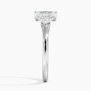 BOJ <b>Ring</b> 078 Emerald Cut 925 <b>Silver</b> Halo Prong Stone <b>Solitaire</b> Diamond <b>Ring</b> 2ct D Color VVS1 Moissanite GRA Certified Low Price - Product Image 3