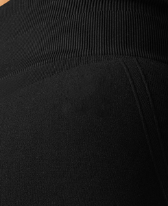 Nouveaux Leggings Noirs Longs Taille Haute Sans Coutures Style Vintage, Effet Ventre Plat, Push-Up, Extensibles et Compressifs, Pantalons de Sport - Product Image 5