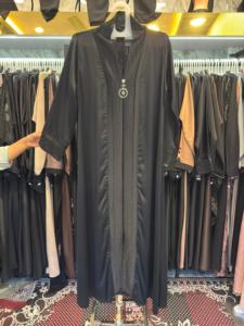 Nouvelle collection 2026 : Abaya saoudienne islamique traditionnelle noire, tendance et magnifique, pour femme, en polyester respirant, longueur cheville, style Dubaï, Printemps - Product Image 2