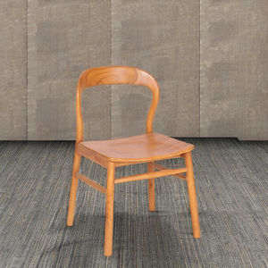 Silla de comedor de teca minimalista moderna para el hogar, apartamento, villa u hotel para muebles de interior - Product Image 5