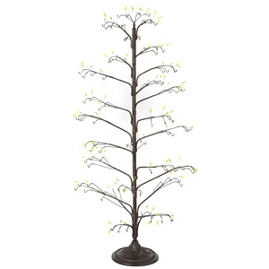 Christmas Tree Decor Standing Pine Shape Indoor Display with Bendable <b>Branches</b> and Wooden Base - Product Image 3