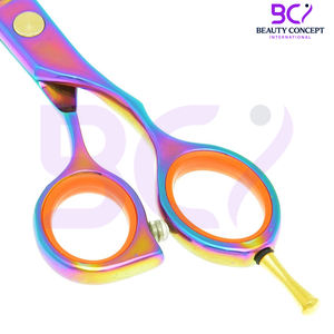 Ciseaux à effiler les cheveux en acier inoxydable durable, nouvelle tendance, sur mesure, 5,5 pouces, design classique, pour barbier et salon. - Product Image 6