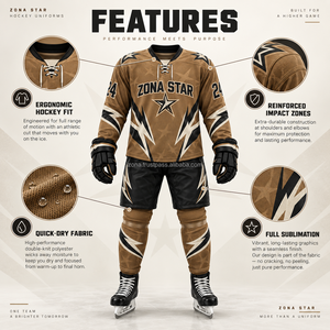 Custom Air <b>Knit</b> Hockey Jersey <b>Kit</b> Sublimated Breathable Mesh Hockey Shirt Pants Socks Set Wholesale Youth Adult OEM Team Wear - Product Image 4