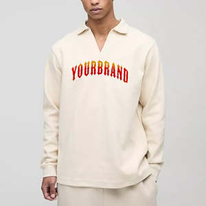 Camiseta de polo de golf de manga corta con cuello en V y logotipo personalizado impreso, uniforme deportivo de algodón 100% liso para hombre, camiseta de polo bordada. - Product Image 4