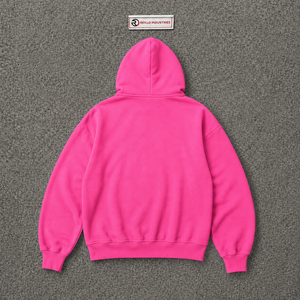 เสื้อฮู้ดซิปโอเวอร์ไซส์สีชมพูสำหรับผู้หญิง สไตล์สตรีทแวร์ พิมพ์ลายกราฟิก ทรงหลวม ไหล่ตก ซิปยาวเต็มตัว เสื้อฮู้ดแฟชั่นลำลอง - Product Image 6