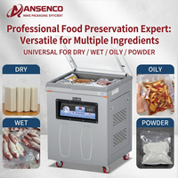 Machine d'emballage sous vide commerciale DZ260 pour viande et ensilage, scelleuse sous vide alimentaire électrique automatique de comptoir