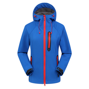 Women's <b>Pink</b> Soft Shell <b>Jacket</b> With Hood <b>Waterproof</b> Zip Fly Outdoor Hiking Winter Coat Regular Fit - Product Image 4