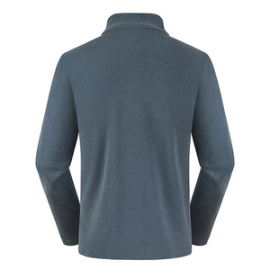 Sweat-shirt tendance de qualité supérieure avec fermeture éclair 1/4, col montant, manches longues, tricoté uni, léger, pour la gym, pull personnalisé - Product Image 5