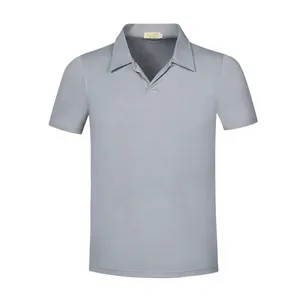 ผลิตโดย Render Industries OEM ขายส่ง เสื้อโปโลผู้ชายแบบเรียบ ดีไซน์ใหม่ คุณภาพสูง ระบายอากาศได้ดี - Product Image 6