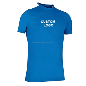 Custom <b>Logo</b> Men's Quick Dry Polyester T-Shirt Short Sleeve O-Neck Regular Fit Solid Color Casual Wear - Product Image 5