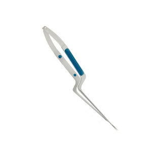Micro-ciseaux manuels droits à baïonnette, tranchants et à pointe arrondie, 215 mm (8,12 pouces), instrument chirurgical neurologique en acier inoxydable CE - Product Image 2