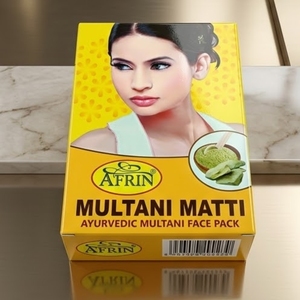 Afrin Ayurvedic Multani Matti - Polvo Facial para una Piel Radiante y Luminosa, Tierra de Fuller Natural, Limpieza Profunda de Poros, 500 g - Product Image 4