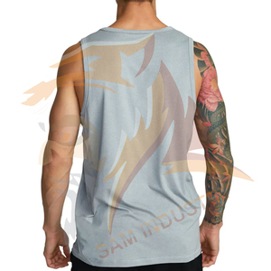 Ropa Deportiva y para Actividades Físicas, Camiseta sin Mangas para Hombre, Precio Razonable, OEM, Gran Venta, Último Diseño, Camiseta sin Mangas para Hombre para Entrenamiento en el Gimnasio - Product Image 3