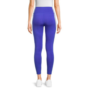 Leggings de yoga marron uni taille haute pour femme, respirants, séchage rapide, longueur intégrale, taille élastique, pantalon de sport et fitness - Product Image 5